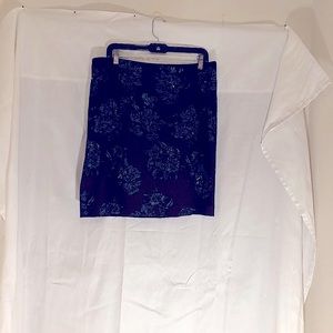 Halogen Black and Blue Skirt